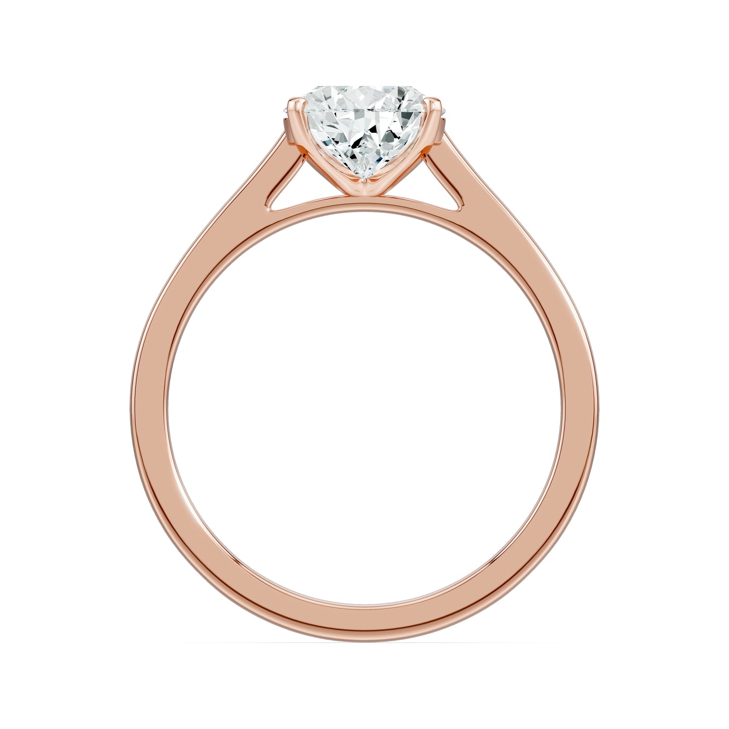 Pear Shaped Moissanite Solitaire Ring