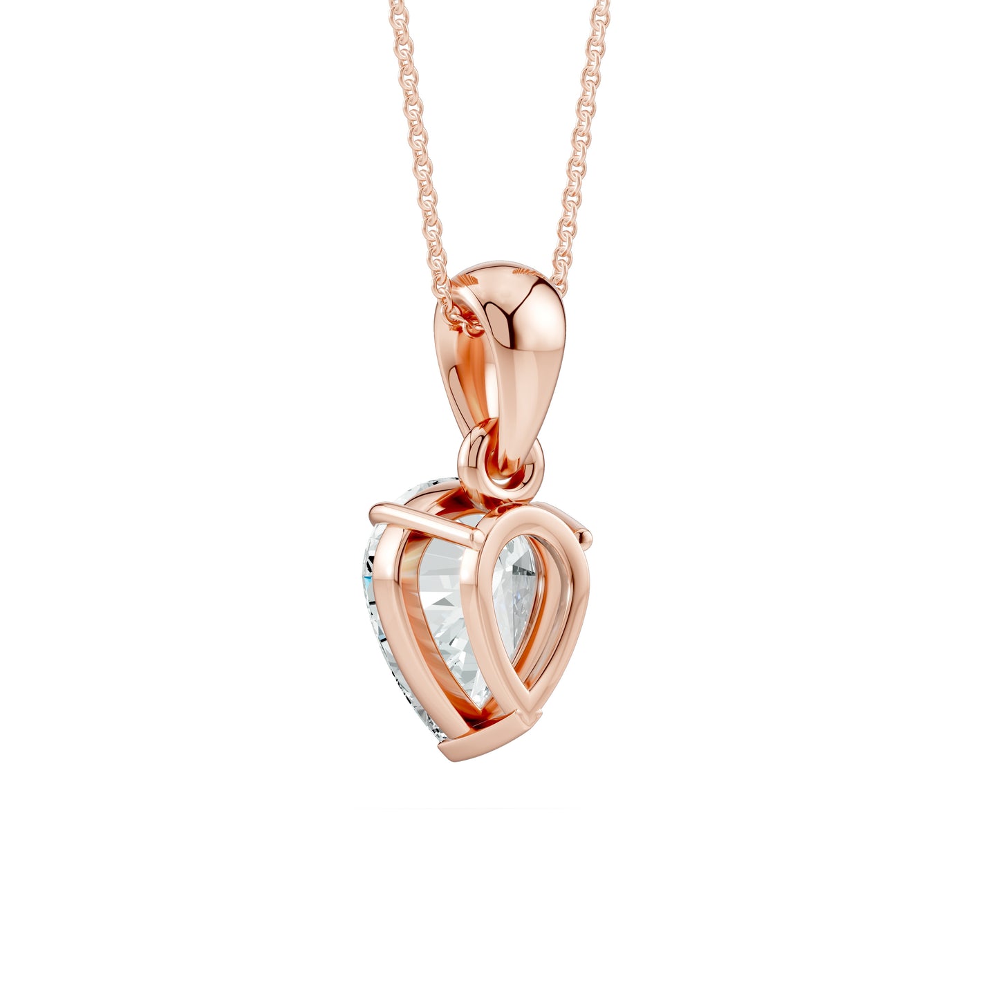 Pear Moissanite Solitaire Pendant