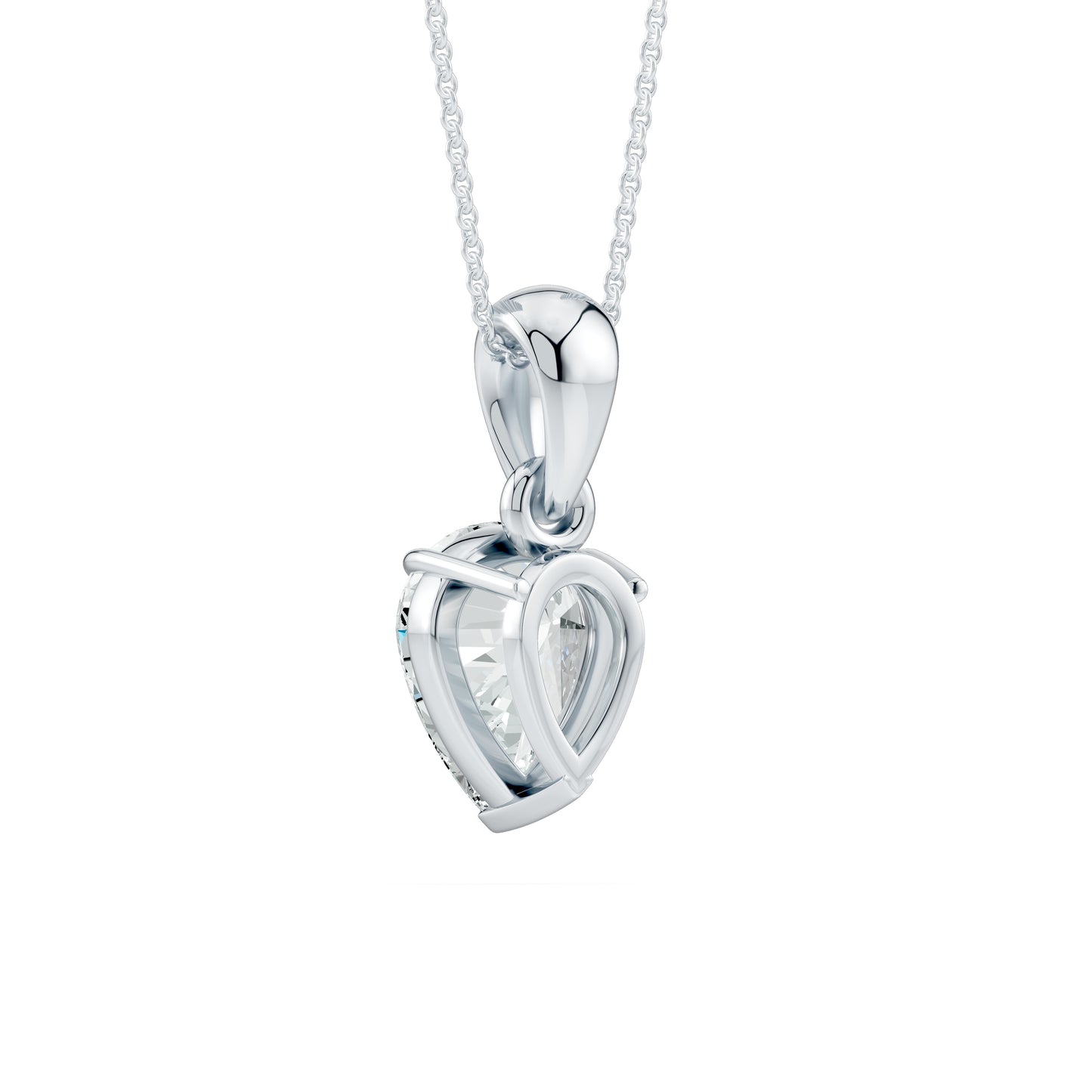 Pear Moissanite Solitaire Pendant