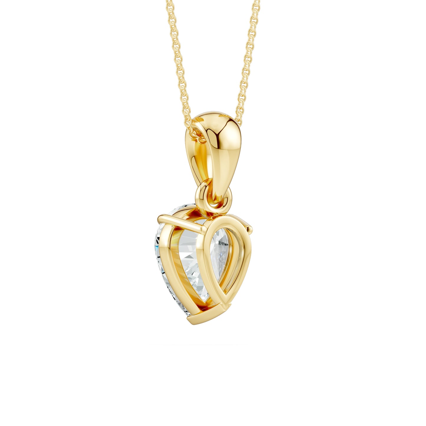 Pear Moissanite Solitaire Pendant