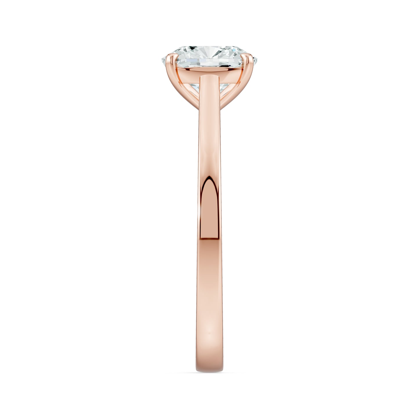 Cushion Cut Moissanite Solitaire Ring