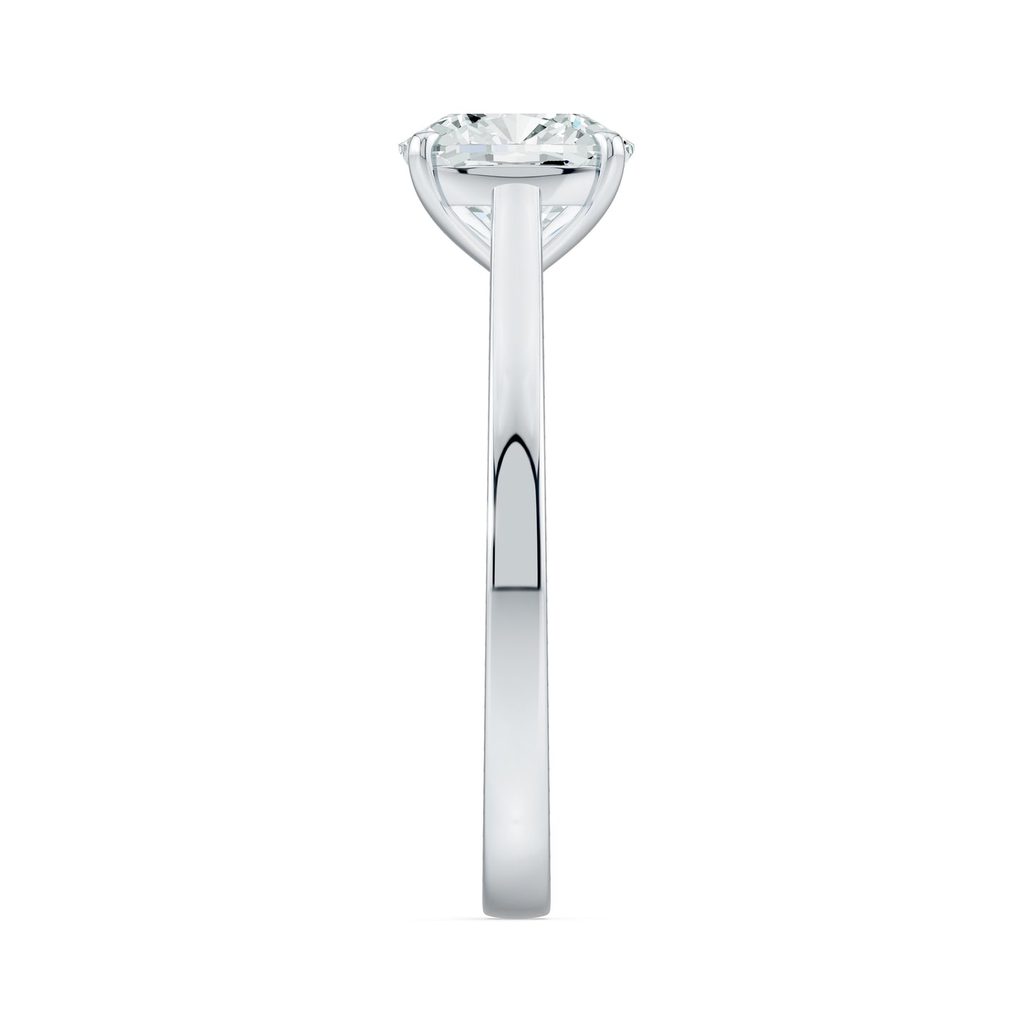 Cushion Cut Moissanite Solitaire Ring