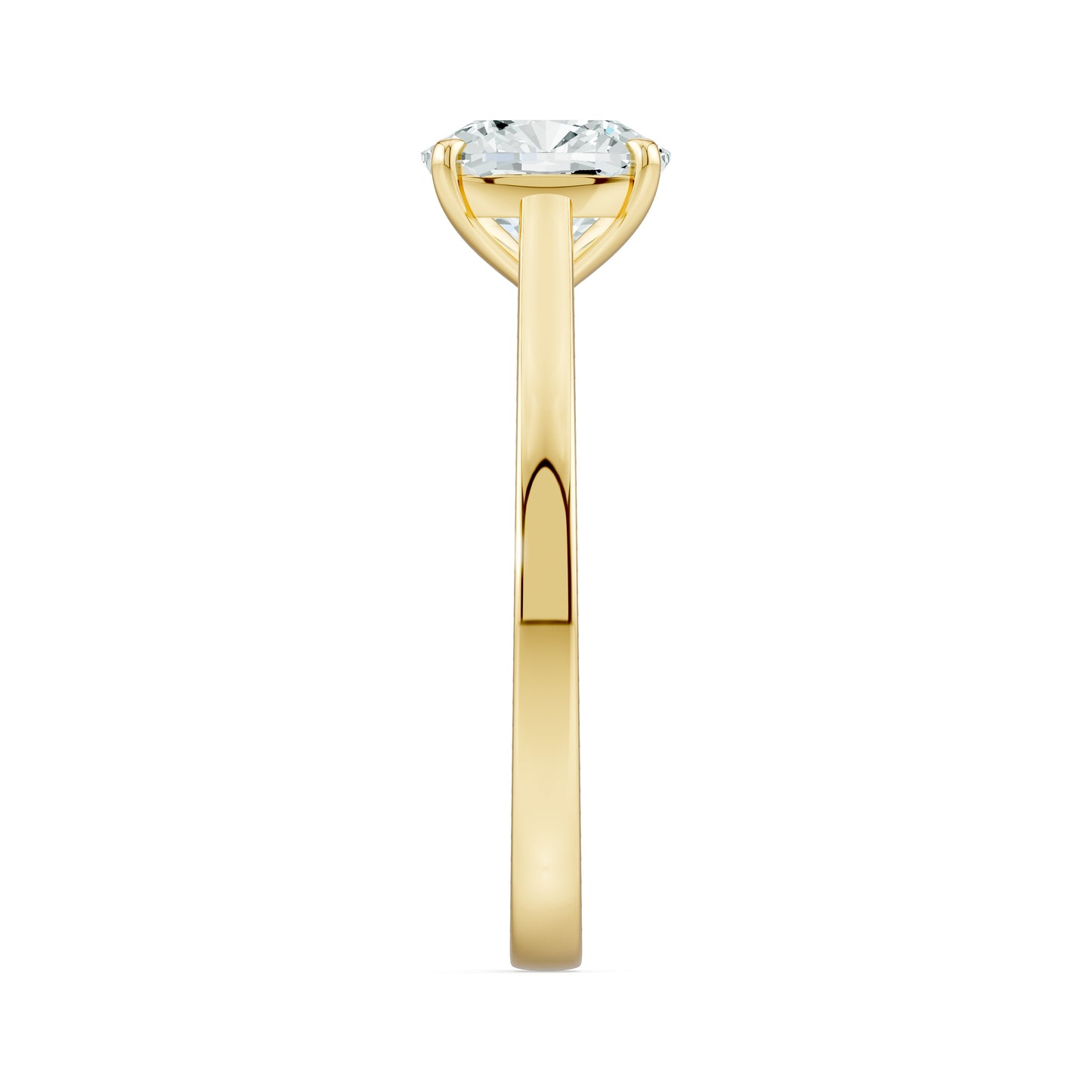 Cushion Cut Moissanite Solitaire Ring