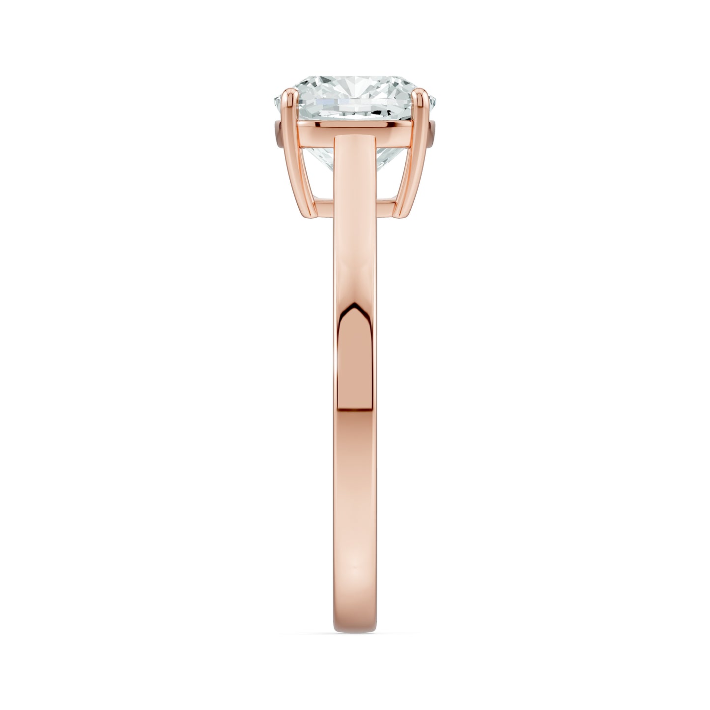 Cushion Cut Moissanite Classic Solitaire Ring