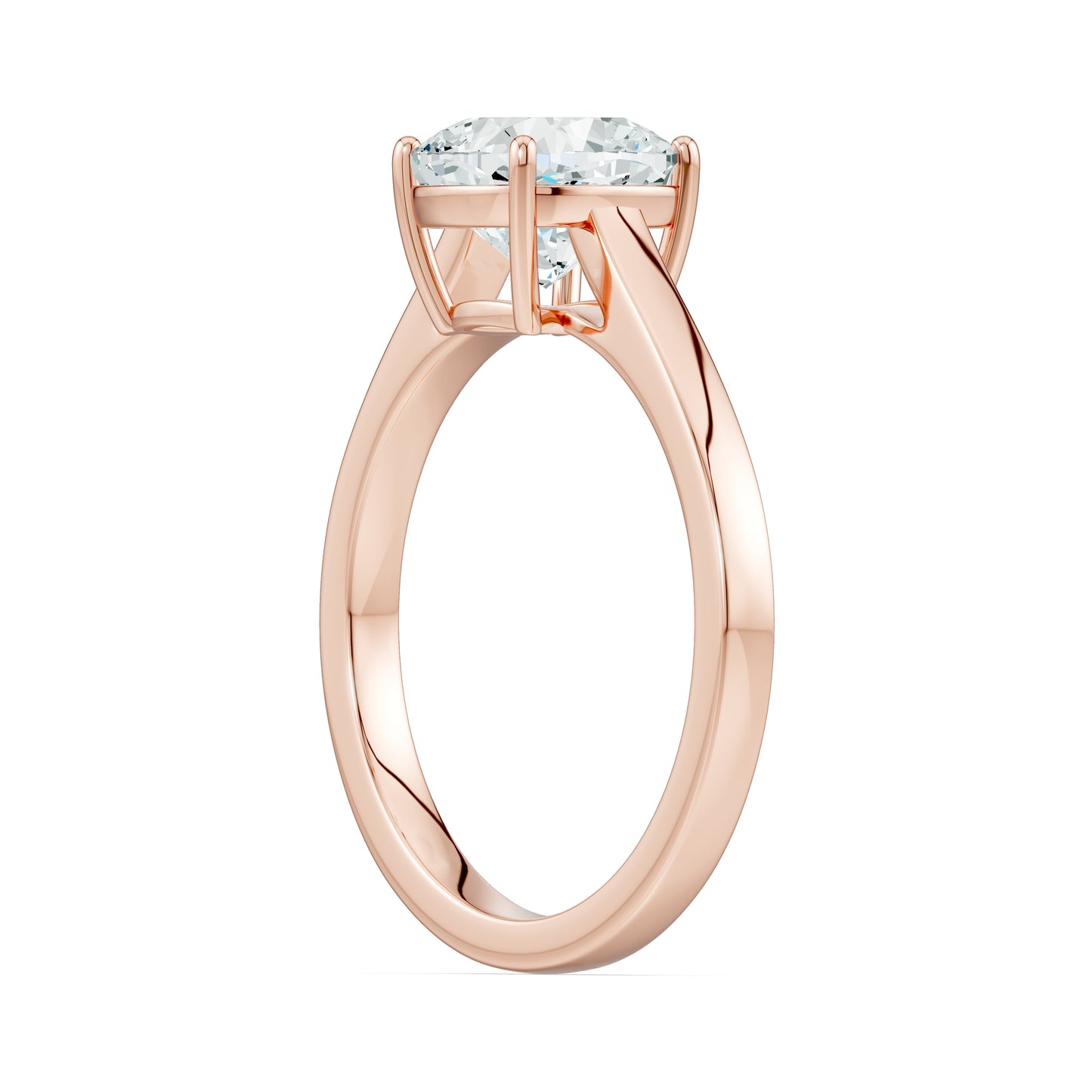 Cushion Cut Moissanite Classic Solitaire Ring
